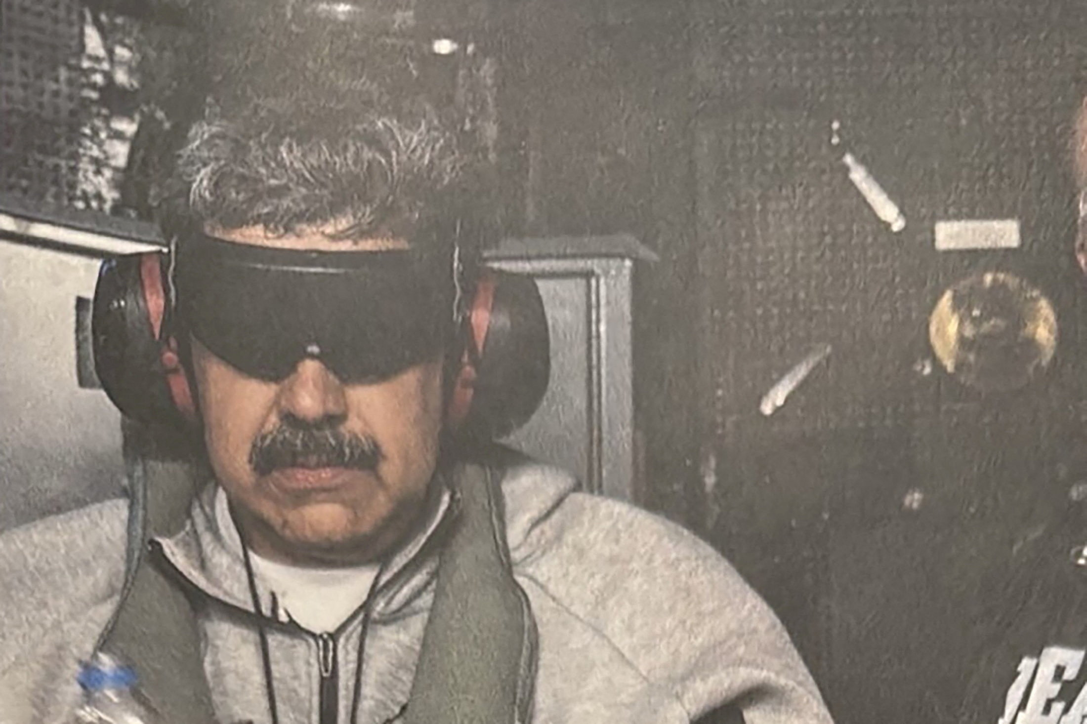 Photo of venezuelan president "nicolas maduro on board the uss iwo jima" as described by u.s. president donald trump